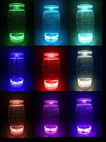 Потопяеми led светлини ZESYETXMMK, коледни светлини, Променящи 16 цвята, Коледни светлини работещи на Батерии за интериор