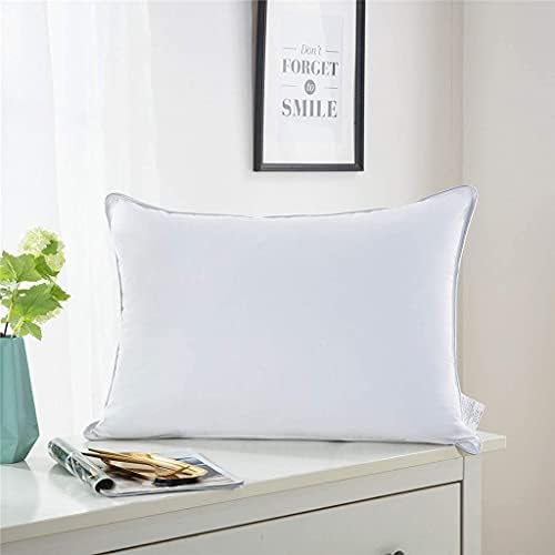 MMLLZEL Бели Възглавници от Гъши пух за Сън, Памучен Непромокаемая възглавници за легло в формата на миди (Цвят: