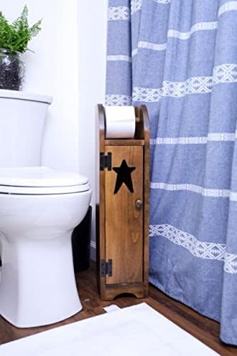 Държач за Тоалетна хартия Star, самостоятелен Дървени, цвят по Избор (Специален орех)