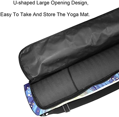 Чанта за подложка за йога LAIYUHUA, спортна чанта за йога с двойни ципове за жени и мъже - Гладка ципа, U-образна голяма дупка и регулируема каишка, подходящ за повечето п?