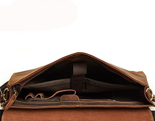 CZDYUF 1 бр., Делова чанта, Портфейл, Мъжки Хоризонтална Диагонално чанта, чанта за компютър, Ретро чанта (Цветът на: E, Размер: 28 * 41 * 7 см)