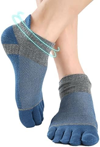 Чорапи Meaiguo Toe No Show Running Чорапи с Пет пръста за Мъже И Жени 4 Чифта