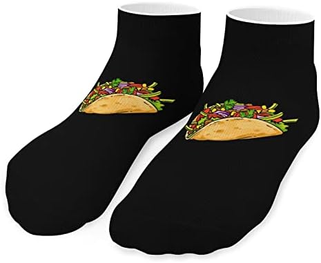 Мексикански Такос Ground Meet Модерен Чорап на Щиколотке С Дълбоко Деколте, Без да се показва, Чорапи с Принтом