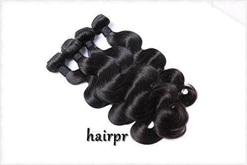 HairPR Коса китайски естествени човешки косми тъкат 3 лъч 10 -28 дълбока вълна от Естествен цвят може да се боядисва