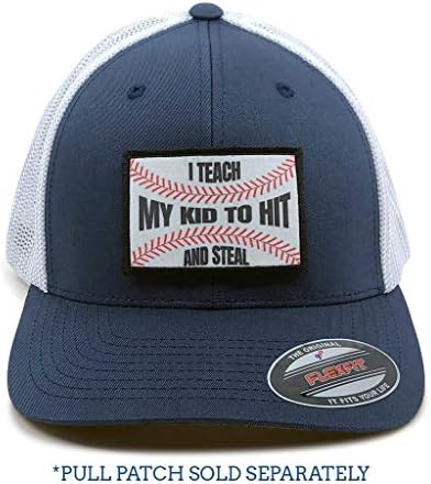 Тактическа шапка с външни джобове | Заоблена шапка за шофьор на камион | Автентичен Flexfit | Петлевая повърхност