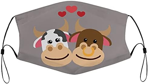 Персонални Множество защитно Облекло Тъканни Маска на Поръчка Сладка Двойка Животни Карикатура Крава Подарък