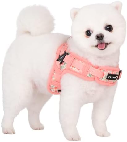 Пролетно-лятната Мода Шлейка за кучета Puppia X Type, Индийски розово лайлак, Малък