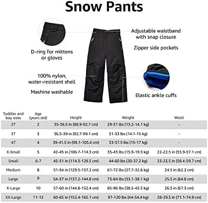 Непромокаеми зимни панталони Essentials за момчета и бебета