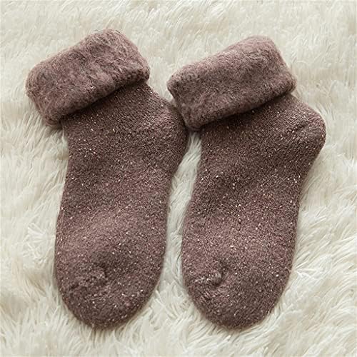 Чорапи CHYSP Kawaii, Дебели Обикновена чорапи от мериносова вълна, чорапи със заек, Топли Зимни Забавни Happy мъжки дамски