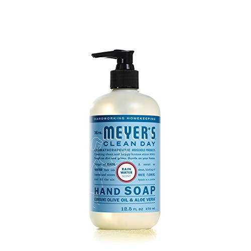 Сапун за ръце Mrs. Meyer's с Етерични масла, Биоразлагаемая формула, Дъждовна вода, 12,5 течни унции - Опаковка от 6