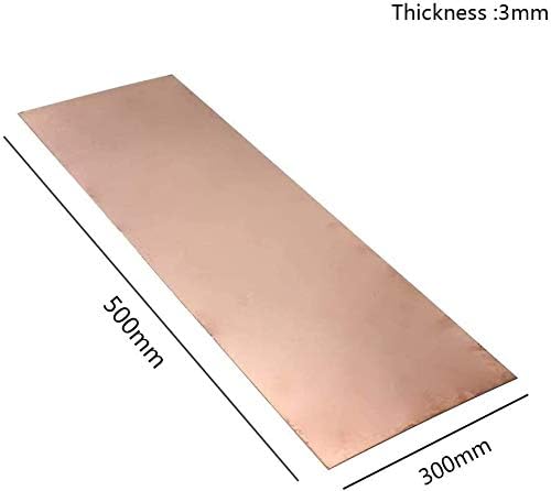 Месинг лист HUILUN Меден Лист 3 мм, 300 мм х 500 мм От метал Отрязва Месингови Плочи на по-високо Качество