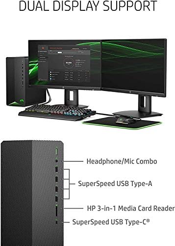 Настолен компютър HP 2023 TG01 Палата Gaming AMD 8-Ядрен Ryzen 7 5700G 32 GB оперативна памет, 1 TB PCIe