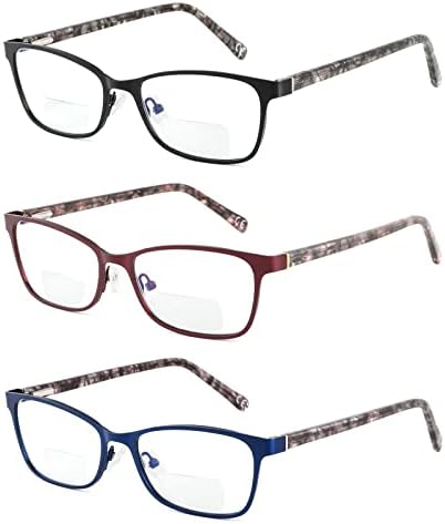 SUNAMOY Бифокални Очила За Четене Женски Сини Леки Компютърни Четец Модни Прозрачни Дамски Дизайнерски Стилни Очила Cateye