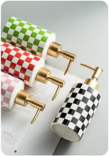 Керамични Опаковка Сапун в опаковка от 2 теми със Защитен от Ръжда Злато Матирано Помпа Декоративен Опаковка