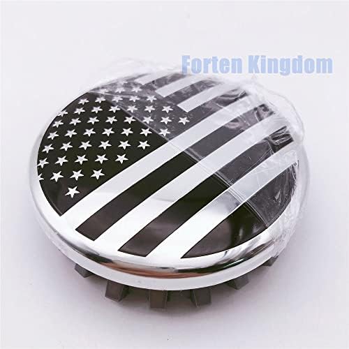 Forten Kingdom 4 бр./компл. Обичай Черен, Сребърен Американски Дизайн Хартата на САЩ 3,25 83 мм Автомобили Ступица на