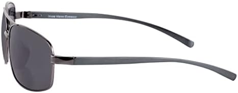 Mass Vision 2 Чифта леки Правоъгълни авиаторских бифокальных слънчеви очила The Navigator в метална рамка