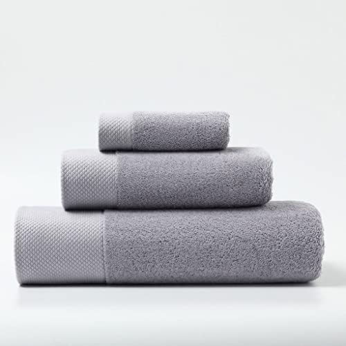Комплект памучни кърпи / хавлии ZSEDP 160*80 кърпи за баня 80*40 Кърпа за ръце 33*33 Кърпа за лице Мек и гъст хотелиерството