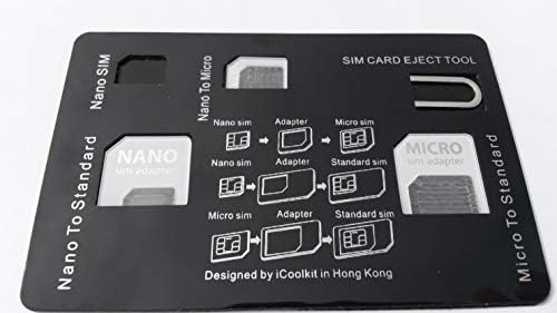 Универсален Калъф-държач на Сим-карта в Стил Кредитна карта с Адаптер Micro-Nano Sim карта с Пин-код