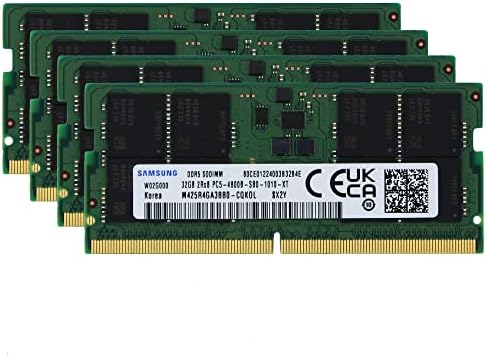 Sam Оригинален 128 GB (4x32 GB) DDR5 4800 Mhz PC5-38400 sodimm памет 2Rx8 CL40 1,1 V Лаптоп Актуализация на модул оперативна памет на лаптопа M425R4GA3BB0-CQK Adamanta