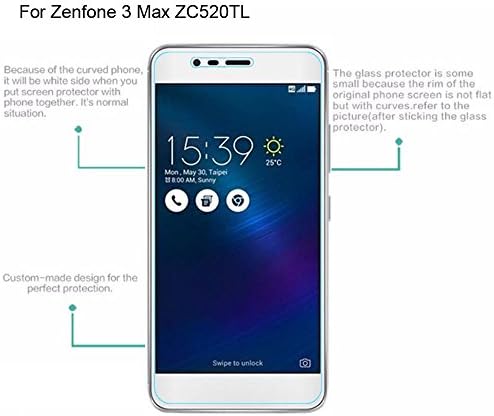 Ytaland [2] За Asus Zenfone 3 Max ZC520TL Защитно фолио за екрана е 5.2-инча, изработени От закалено стъкло Със защита