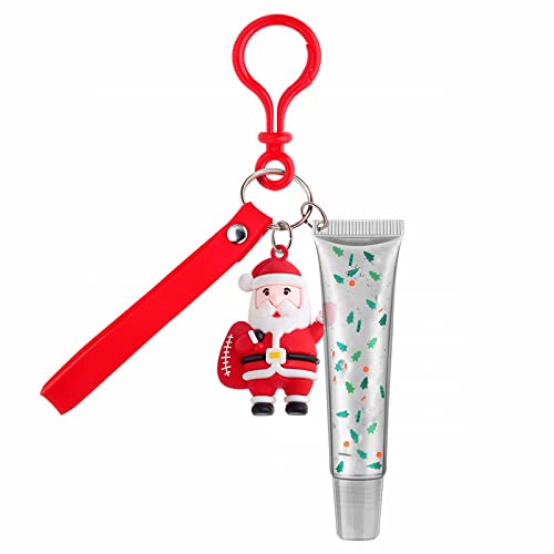 Оцветени Гел за устни Коледен Комплект за грижа за устните Един Гланц за устни Една Коледна Окачване Блясък за устни Усилвател