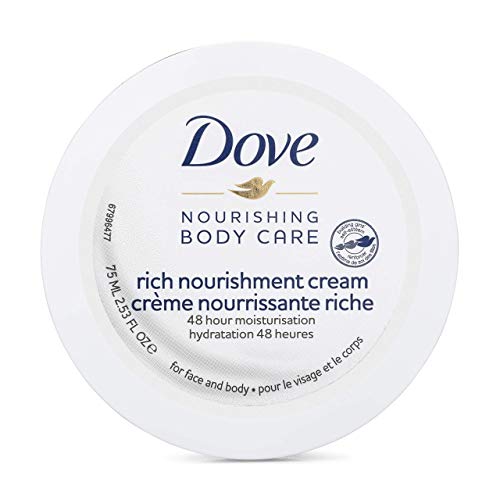 Подхранващ крем за лице, ръце и тяло на Dove Nourishing Body Care за особено суха кожа с 48-часов влага, 2,53 течни унции (опаковка