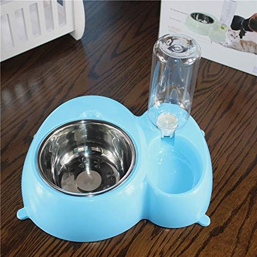 TYXL Автоматична пиенето за домашни любимци от неръждаема стомана, купа за котки, купа за кучета, купа за кучета, двойна чиния