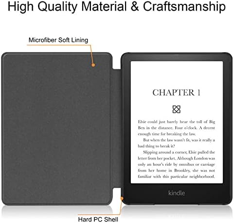 Калъф само за новия Kindle 10th Генерал 2019 година на издаване - Най-тънкият и лек smart-калъф с функция за автоматично събуждане /сън (не е подходящ за Kindle Paperwhite 10th Генерал 2018