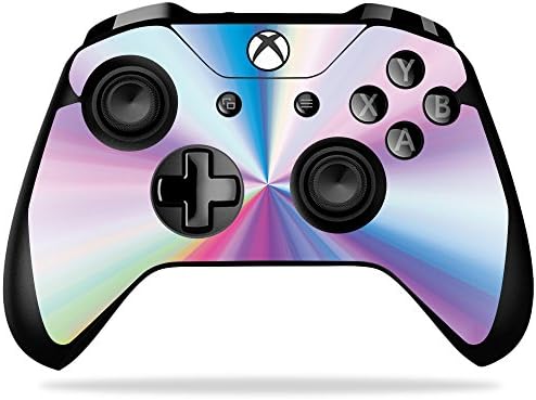 Кожата MightySkins, съвместим с контролера на Microsoft Xbox One X - Rainbow Zoom | Защитно, здрава и уникална