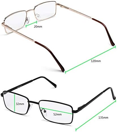 Очила за четене Success Eyewear, Многослойни Метални Очила с пълна рамки за четене за мъже и Жени