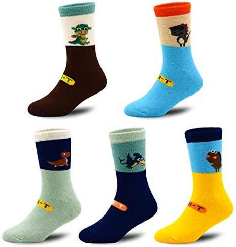 Дебели Памучни Чорапи Детски Зимни Чорапи 5 Опаковки За Момчета И Момичета