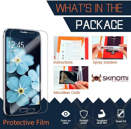Защитно фолио Skinomi, която е Съвместима с Lenovo Tab3 8 Clear TechSkin TPU Anti-Bubble HD Филм