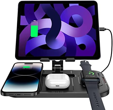 [Комплект] за зарядно устройство iPad и Преносимо зарядно за Apple Watch