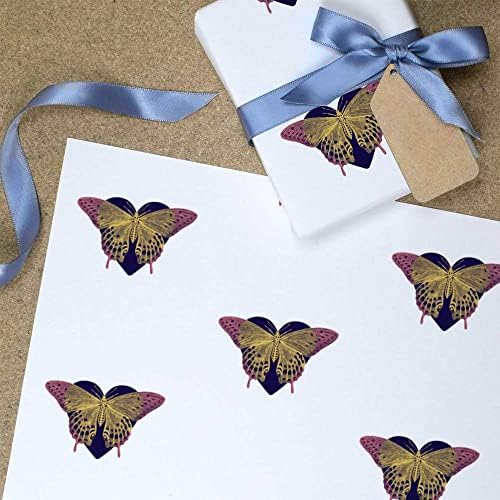 Опаковъчна хартия Сърцето на пеперудата 5 x A1 / листове опаковъчна хартия (GI00067826)