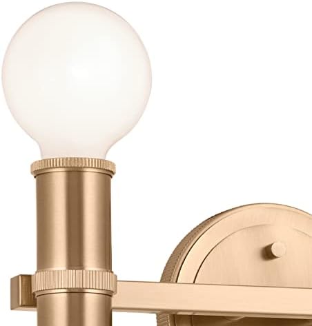 Лампа Kichler Torche 13 инча, 2 лампи от бронз, цвят на шампанско