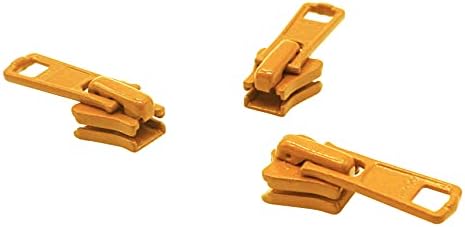 Комплект за ремонт на цип - #3 плъзгача YKK Vislon - Цвят: Лютиково-жълт #506-3 на плъзгача в опаковка - Произведено в Сащ