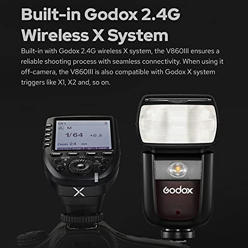 Godox V860III-C Светкавица за камера Безжична TTL Предавател/приемник Speedlite GN60 1/8000 s HSS Вградена 2.4 G Безжична