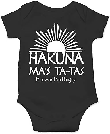CBTwear Hakuna Ma ' s Ta-Tas - Забавен Гащеризон-Пародия на малко дете, Скъпа Новост, едно Парче Детски Боди За малки