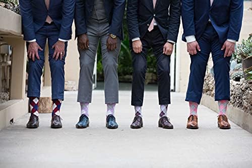 Лилави чорапи No Cold Feet - Удобни Чорапи за Младоженеца в деня на вашата Сватба