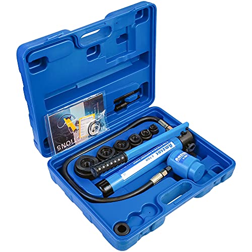 Хидравличен выбивной перфоратор AMZCNC Набор от резаков за дупки в електрически кабелепроводах KO Tool Kit от 1/2