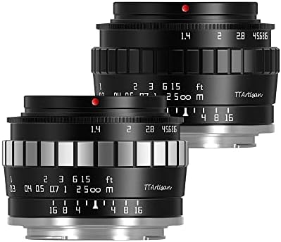 Обектив TTArtisan 23mm F1.4 APS-C (определяне на Canon-M, черен)