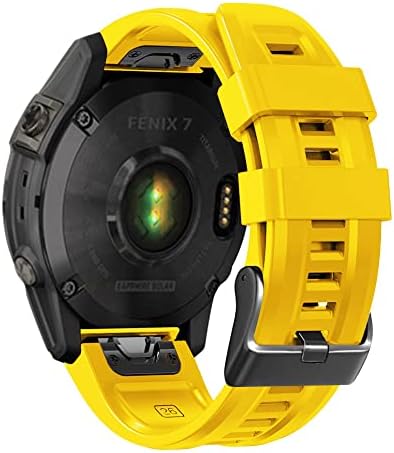 SAWIDEE 26-22 мм Силикон быстроразъемный каишка за часовник Garmin Fenix 6X 7X 5X 3HR Watch Easyfit Гривна Каишка за часовник Fenix 7 6 5 (Цвят: кафяво-сив, размер: 22 мм Fenix 7)
