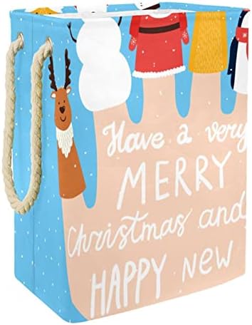 Ръчни Коледни Елементи Големи кошове За пране и Чанта За Съхранение на Мръсна Кърпа Кошница с Дръжки Сгъваеми Кутии За Съхранение