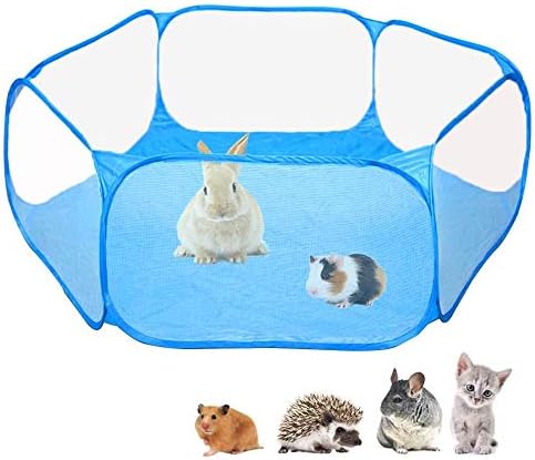 Палатка-Клетка за малки животни C & C, Дишаща и Прозрачен Кошарката за домашни любимци, Открит плувен Ограда за упражнения