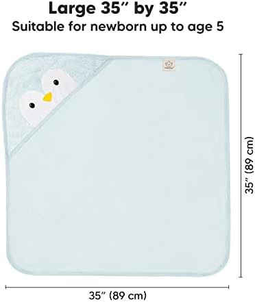 Бебешка хавлиена кърпа с качулка KeaBabies и 6 за опаковките на органични детски мочалок - Бамбуковое Детско кърпа