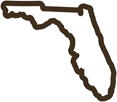 Скреч карта на пистата в щата Флорида, 5,8 x 5 - Vinyl Стикер Върху Бронята на колата, Прозореца FL
