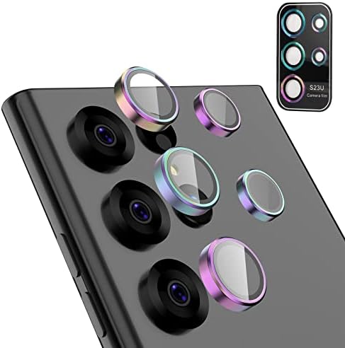 Защитно Фолио за обектива на камерата DAKORIE S22 Ultra Защитно Фолио За обектива на Задната Камера от Закалено Стъкло От Алуминиева Сплав за Samsung Galaxy S22 Ultra (Сребрист)