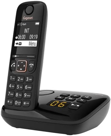Безжичен телефон Gigaset A694A с възможност за разширение - автоматичен - идентификация на обаждащия се - Высококонтрастный дисплей - Отлично качество на звука HSP - Дълго в