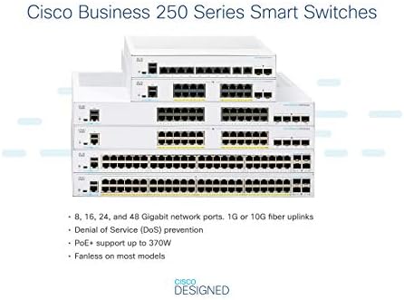 Cisco Business CBS350-8S-E-2G превключвател | 8 пристанища 1G SFP и бизнес CBS250-8P-E-2G интелигентен превключвател