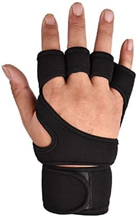 Ръкавици за вдигане на тежести KUYOMENS с вградени накладки на китката, пълна защита на дланите и допълнително изземване. Отличен за набирания, ски-тренировка, фитнес, W